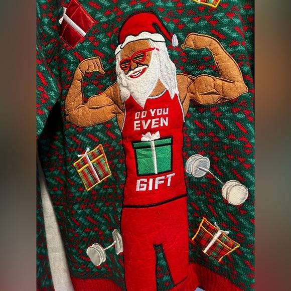 Blizzard Bay ugly Christmas sweater. Size xl. Muscle man. - Picture 2 of 9
